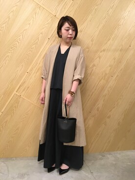 「ENFOLD（エンフォルド）のアイテム（ジャケット/アウター）」を使った、わたなべさん（レディース・163cm）の春コーディネート