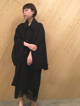 「DRESSEDUNDRESSED（ドレスドアンドレスド）のアイテム（ジャケット/アウター）」を使った、わたなべさん（レディース・163cm）の春コーディネート