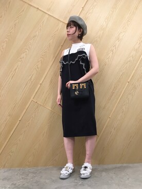 「PONTI（ポンティ）のアイテム」を使った、わたなべさん（レディース・163cm）の春コーディネート