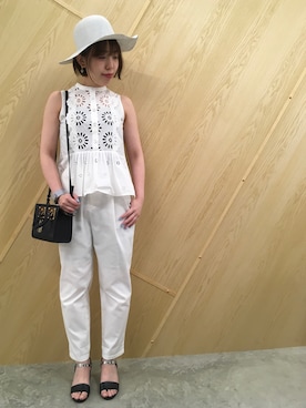 「ENFOLD（エンフォルド）のアイテム（パンツ）」を使った、わたなべさん（レディース・163cm）の春コーディネート