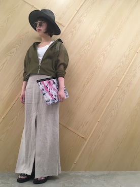 「TOGA PULLA（トーガ　プルラ）のアイテム（ジャケット/アウター）」を使った、わたなべさん（レディース・163cm）の春コーディネート