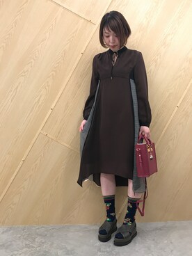「AKANE UTSUNOMIYA」｜わたなべさん（レディース・163cm）の夏コーディネート