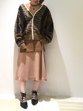 「TOGA PULLA（トーガ　プルラ）のアイテム（ブーツ）」を使った、わたなべさん（レディース・163cm）の夏コーディネート
