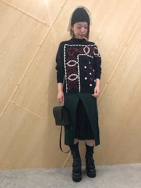 「TARO HORIUCHI（タロウ ホリウチ）のアイテム」を使った、わたなべさん（レディース・163cm）の秋コーディネート