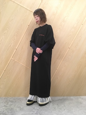 「PONTI（ポンティ）のアイテム」を使った、わたなべさん（レディース・163cm）の秋コーディネート