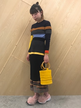 「ENFOLD（エンフォルド）のアイテム」を使った、わたなべさん（レディース・163cm）の秋コーディネート