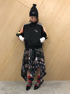 「doublet（ダブレット）のアイテム（トップス）」を使った、わたなべさん（レディース・163cm）の秋コーディネート