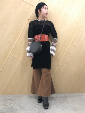 「mame（マメ）のアイテム」を使った、わたなべさん（レディース・163cm）の秋コーディネート