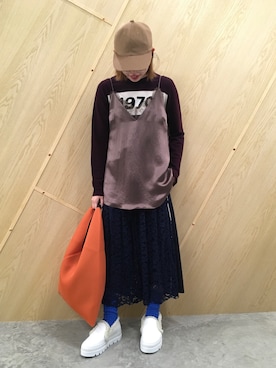 「RITO（リト）のアイテム」を使った、わたなべさん（レディース・163cm）の秋コーディネート