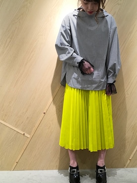 「ENFOLD（エンフォルド）のアイテム」を使った、わたなべさん（レディース・163cm）の冬コーディネート