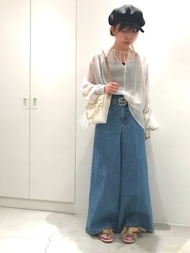 「Pippichic（ピッピシック）のアイテム」を使った、わたなべさん（レディース・163cm）の春コーディネート