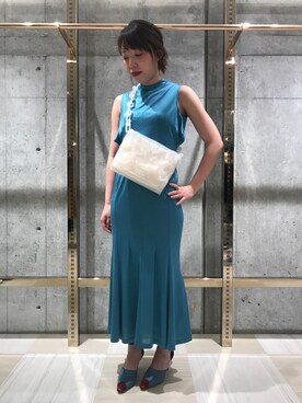 「mame（マメ）のアイテム（バッグ）」を使った、わたなべさん（レディース・163cm）の春コーディネート