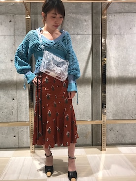 「mame（マメ）のアイテム（バッグ）」を使った、わたなべさん（レディース・163cm）の春コーディネート