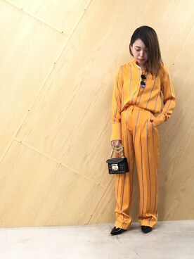 「SALAR（サラ）のアイテム」を使った、わたなべさん（レディース・163cm）の春コーディネート