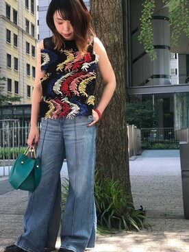 「AKIRA NAKA」｜わたなべさん（レディース・163cm）の夏コーディネート