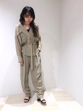 「STAIR（ステア）のアイテム」を使った、わたなべさん（レディース・163cm）の夏コーディネート
