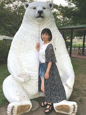 「Teva（テバ）のTeva / プラットフォーム ユニバーサル（サンダル）」を使った、ayanaさん（レディース・159cm）の夏コーディネート