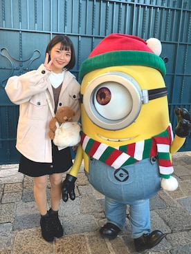 「ユニバ」｜「アイテム（ブルゾン）」を使った、ayanaさん（レディース・159cm）の秋コーディネート
