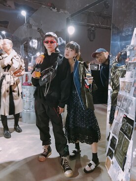 「FRED PERRY（フレッドペリー）のアイテム（ジャージ）」を使った、XIWIさん（メンズ・172cm）の秋コーディネート