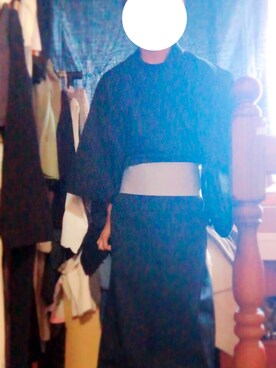 「jiggys shop（ジギーズショップ）のアイテム（浴衣）」を使った、おっくさん（メンズ・165cm）の夏コーディネート