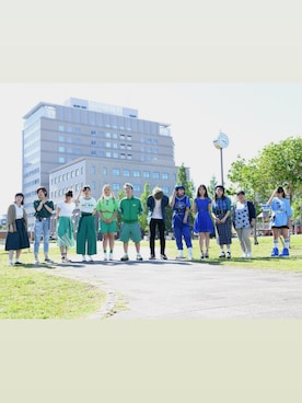 「DRESS CODE（ドレスコード）のアイテム」を使った、ハマデ@ファッションさん（レディース・166cm）の春コーディネート