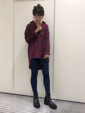 「ジーナシス」｜SAAYANさん（レディース・166cm）の秋コーディネート