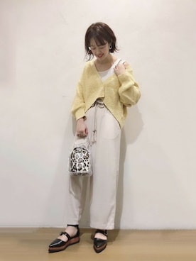 「ジーナシス」｜「アイテム（パンプス）」を使った、SAAYANさん（レディース・166cm）の冬コーディネート