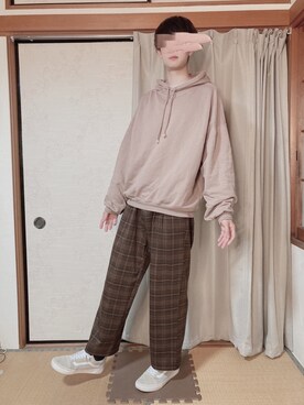 「DOOPZ（ドープス）のアイテム（パーカー）」を使った、いのさん（メンズ・180cm）の冬コーディネート