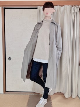 「CASPER JOHN（キャスパージョン）のアイテム（その他アウター）」を使った、いのさん（メンズ・180cm）の冬コーディネート