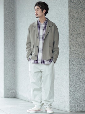 Souma Satoさん（メンズ・175cm）の冬コーディネート