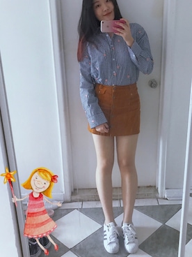 「Carmine（カルミネ）のアイテム」を使った、Sophie Sunさん（レディース・168cm）の春コーディネート