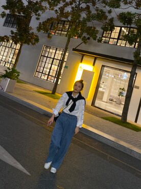 「RESERVED NOTEのアイテム」を使った、添添0614さん（レディース・160cm）の秋コーディネート