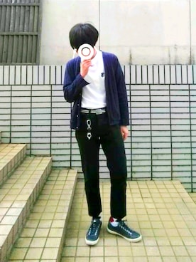 「TAKA-Q（タカキュー）のアイテム（シューズ）」を使った、Kさん（メンズ・173cm）の秋コーディネート