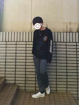 「TAKA-Q（タカキュー）のアイテム（シューズ）」を使った、Kさん（メンズ・173cm）の冬コーディネート