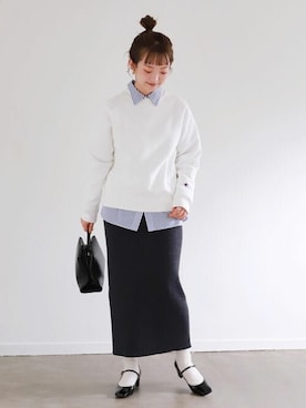 「スローブイエナ」｜「アイテム（スウェット）」を使った、ayumiさん（レディース・159cm）の秋コーディネート