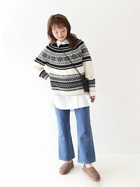 「スローブイエナ」｜「アイテム（その他シューズ）」を使った、ayumiさん（レディース・159cm）の秋コーディネート