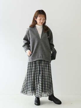 「スローブイエナ」｜「アイテム（ブーツ）」を使った、ayumiさん（レディース・159cm）の冬コーディネート