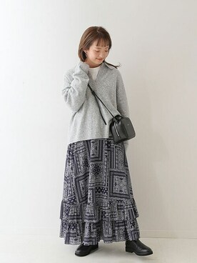 「スローブイエナ」｜「アイテム（ブーツ）」を使った、ayumiさん（レディース・159cm）の冬コーディネート