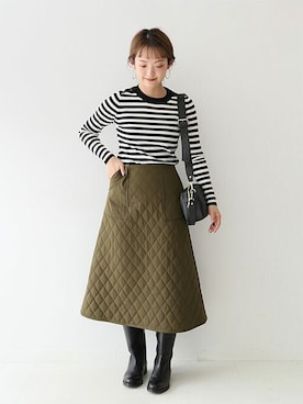 「スローブイエナ」｜「アイテム（ブーツ）」を使った、ayumiさん（レディース・159cm）の冬コーディネート