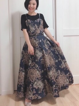 Randa ランダ の Web先行予約 ジャガードフレアワンピース 1249 L4 0901 ワンピース ドレス Wear