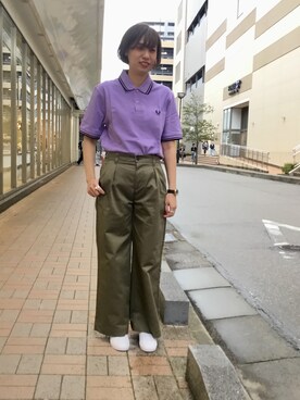 Fred Perry フレッドペリー のチノパンツを使ったレディース人気ファッションコーディネート Wear Fred Perry フレッドペリー のチノパンツを使ったレディース人気ファッションコーディネート Wear