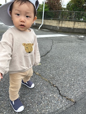 「paper（ペーパー）のアイテム」を使った、kotakotaroさん（キッズ・80cm）の秋コーディネート