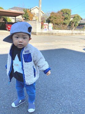 「paper（ペーパー）のアイテム」を使った、kotakotaroさん（キッズ・70cm）の秋コーディネート