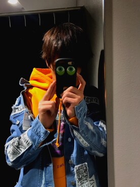 「DANKE SCHON（ダンケシェーン）のアイテム（デニムジャケット）」を使った、WaTaRuさん（メンズ・171cm）の秋コーディネート