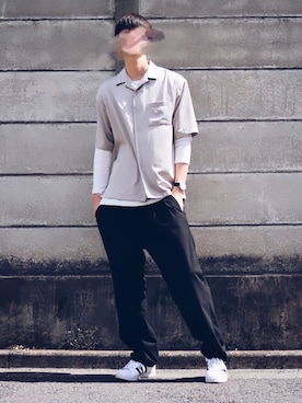 「アイテム（アナログ腕時計）」を使った、ダイキさん（メンズ・189cm）の春コーディネート