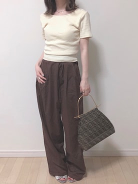 「IOSSELLIANI（イオッセリアーニ）のアイテム（リング）」を使った、koさん（レディース・148cm）の夏コーディネート