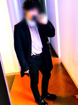 「MinoriTY（マイノリティ）のアイテム（チェスターコート）」を使った、nanさん（メンズ・162cm）の秋コーディネート