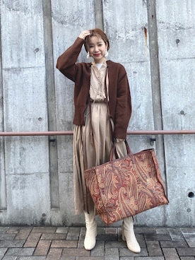 yumiko_nさん（レディース・157cm）の冬コーディネート