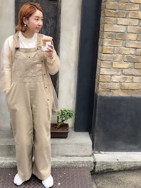 「Java（ジャバ）のアイテム（オールインワン・サロペット）」を使った、yumiko_nさん（レディース・157cm）の春コーディネート