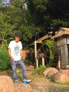 「quiksilver」｜yamaruさん（メンズ・184cm）の夏コーディネート